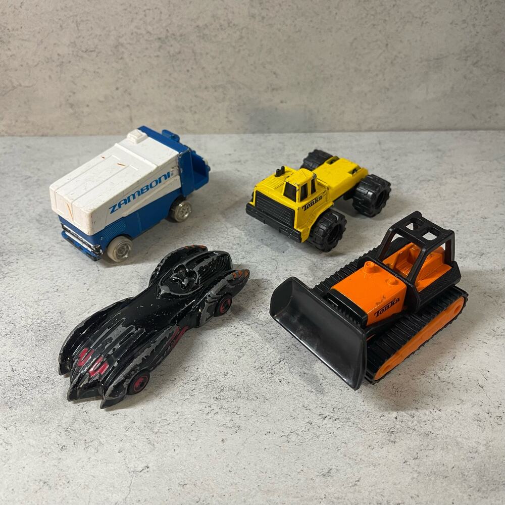 Lot of 4 Assorted Diecast Toy Vehicles - Used